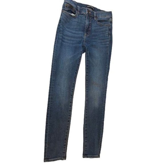 J. Crew Womens Jeans Mercantile Skinny Leg Mid Rise Medium Wash Blue Size W28 - Picture 1 of 9